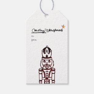 Nutcracker Christmas Personalised Gift Tags