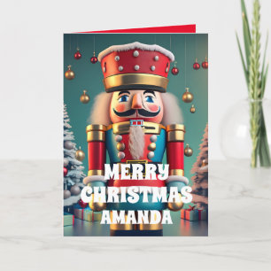 Nutcracker Christmas Personalised Kids Holiday Card