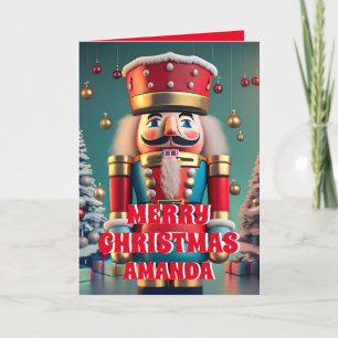 Nutcracker Christmas Personalised Kids Photo Holiday Card