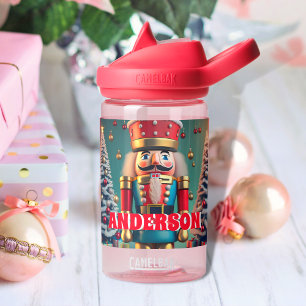 Nutcracker Christmas Personalized Kids Name Water Bottle