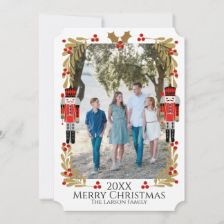 Nutcracker Christmas Photo Card