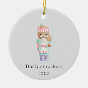 Nutcracker Christmas Photo Ceramic Tree Decoration