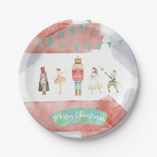 Nutcracker Christmas Plates (Front)