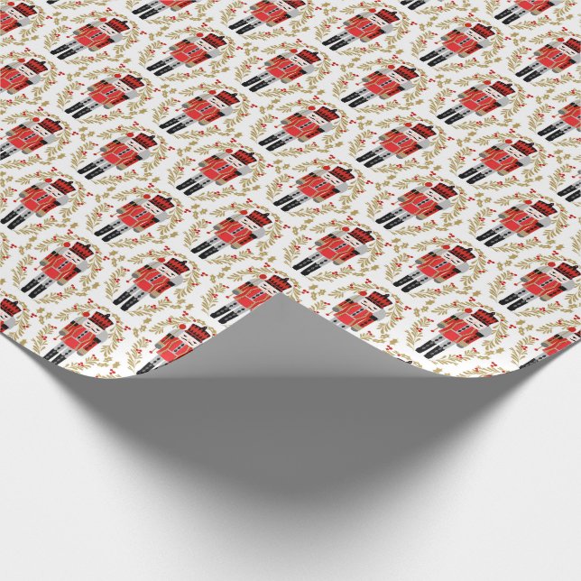 Nutcracker Christmas Prince Wrapping Paper (Corner)