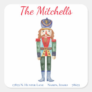 Nutcracker Christmas Return Address Label