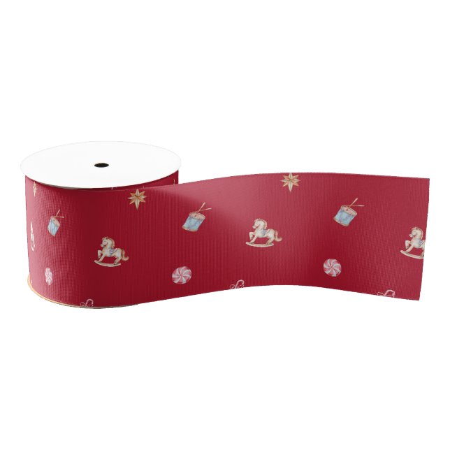 Nutcracker Christmas Ribbon Grosgrain Ribbon (Spool)