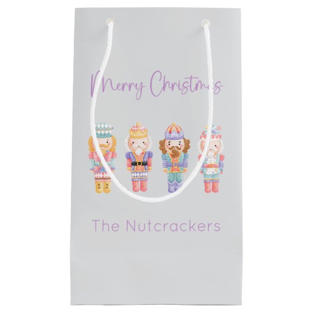 Nutcracker Christmas Small Gift Bag (Front)