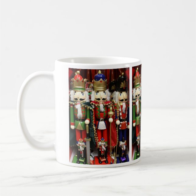 Nutcracker Christmas Soldiers Coffee Mug (Left)