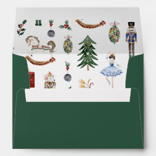 Nutcracker Christmas sugar plam fairy whimsical  Envelope