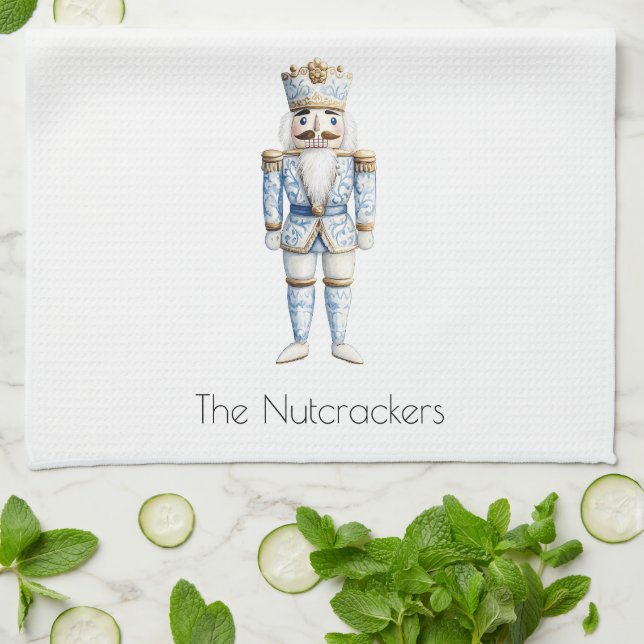 Nutcracker Christmas Tea Towel (Folded)