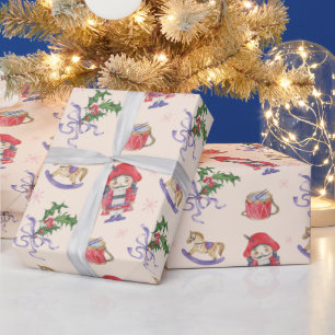 Nutcracker christmas theme wrapping paper