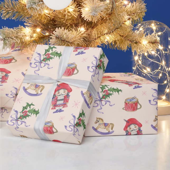 Nutcracker christmas theme wrapping paper (Holidays)