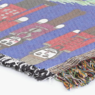 Nutcracker Christmas Throw Blanket