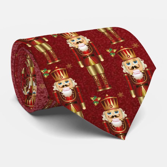 Nutcracker Christmas Tie (Rolled)