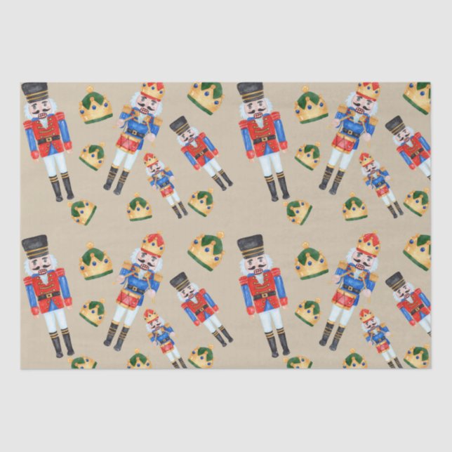 Nutcracker Christmas Tissue Paper (Front)