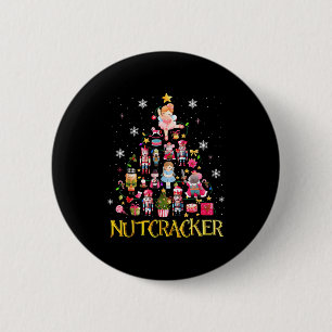 Nutcracker Christmas Tree Ballet Dance Women Kids  6 Cm Round Badge
