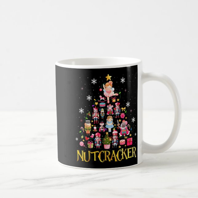 Nutcracker Christmas Tree Ballet Dance Women Kids  Coffee Mug (Right)