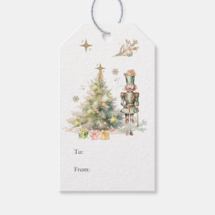 Nutcracker Christmas Tree Gift Tag