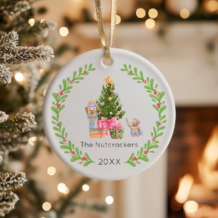Nutcracker Christmas Tree Photo Ceramic Tree Decoration