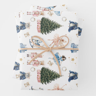 Nutcracker Christmas Wrapping Paper Sheet