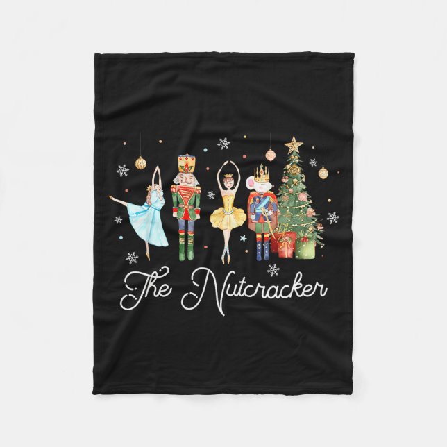 Nutcracker Christmas Xmas Family Matching Pajamas  Fleece Blanket (Front)