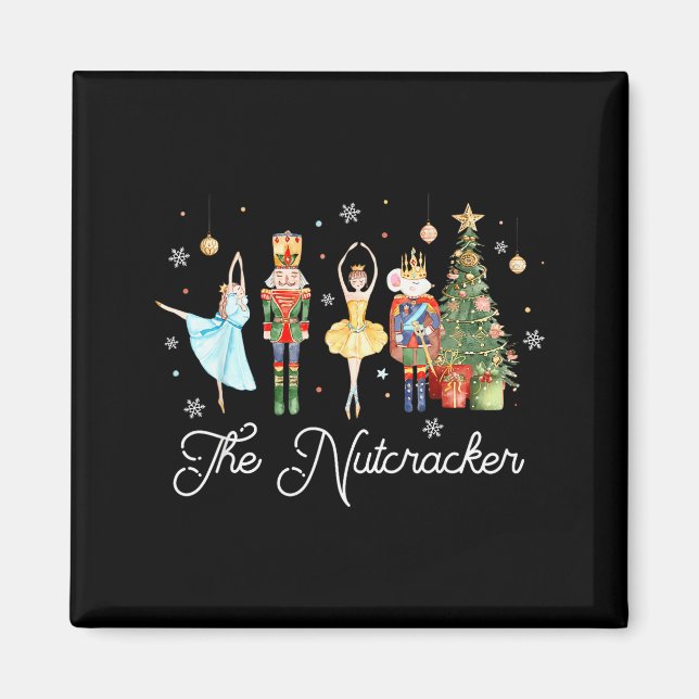 Nutcracker Christmas Xmas Family Matching Pajamas  Magnet (Front)