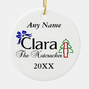 Nutcracker Clara Ceramic Tree Decoration