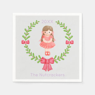 Nutcracker Clara Christmas Napkin