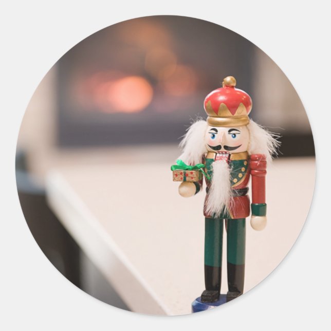 Nutcracker Classic Round Sticker (Front)
