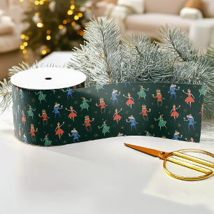 Nutcracker Cocktail Party Christmas Satin Ribbon