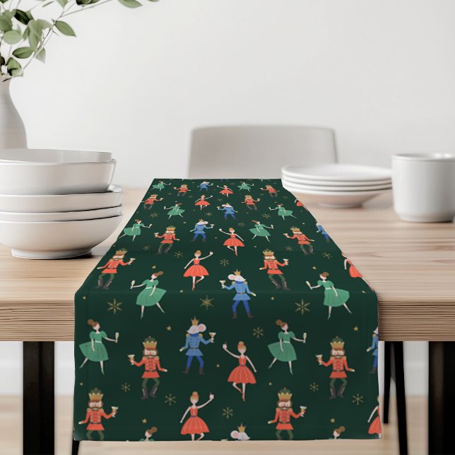 Nutcracker Cocktail Party Christmas Short Table Runner (Creator Uploaded)