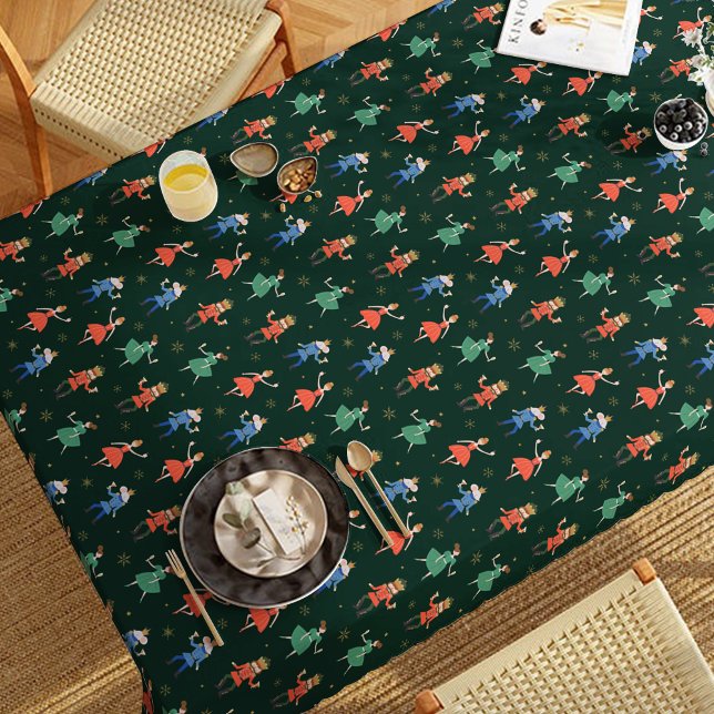 Nutcracker Cocktail Party Christmas Tablecloth (Creator Uploaded)
