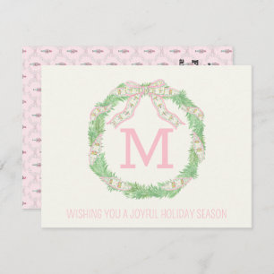 Nutcracker Corporate Coquette Christmas wreath Card