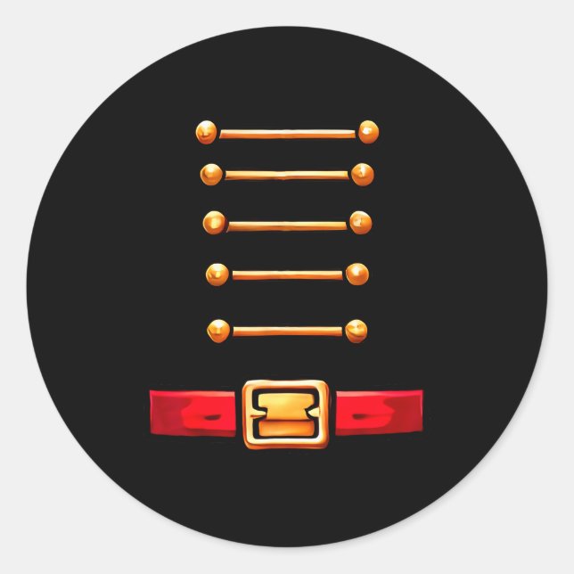 Nutcracker Costume Matching Toy Solider Women Kids Classic Round Sticker (Front)