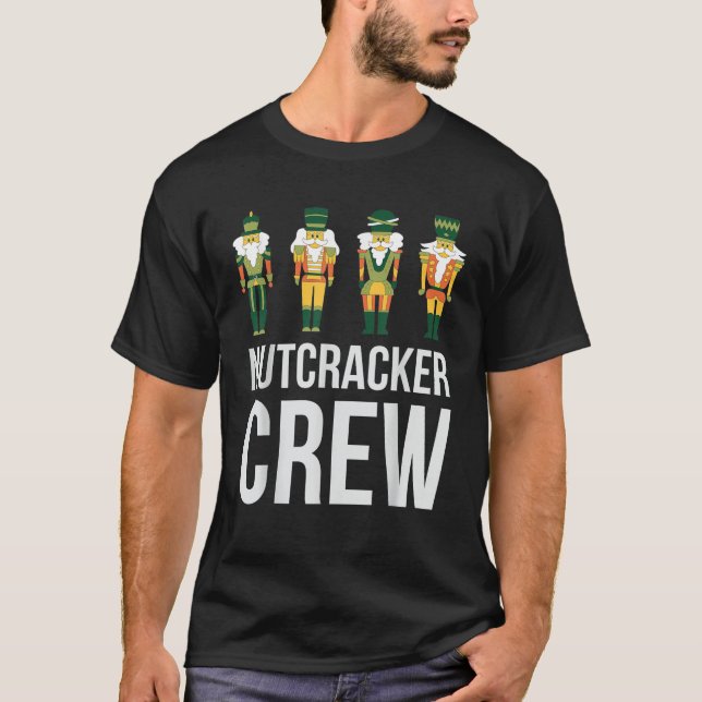 Nutcracker Crew Family Matching Xmas Boys Men Sant T-Shirt (Front)