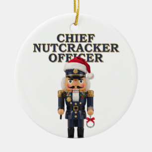 Nutcracker Curling Player Holiday Winter Sports   Ceramic Tree Decoration