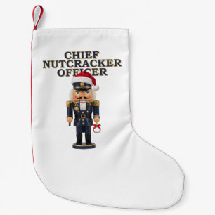 Nutcracker Curling Player Holiday Winter Sports Small Christmas Stocking