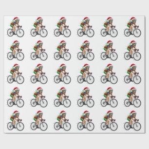 Nutcracker Cyclist Christmas Bicycle Xmas Sport  Wrapping Paper
