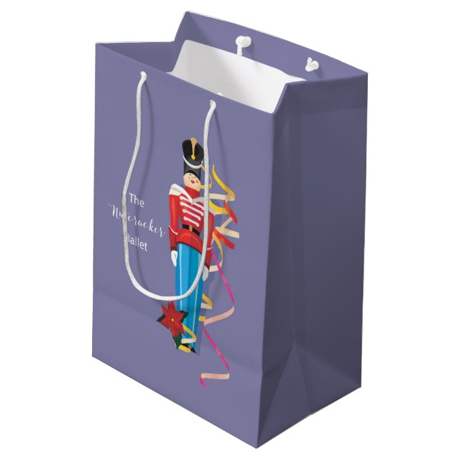 Nutcracker Dance Ballet Performance Congratulation Medium Gift Bag (Back Angled)