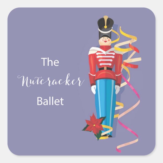 Nutcracker Dance Ballet Performance Congratulation Square Sticker (Front)