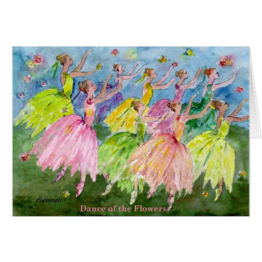 Nutcracker Dance of the Flowers Card