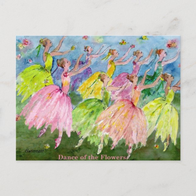 Nutcracker Dance of the Flowers Postcard (Front)