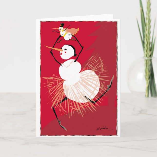 Nutcracker Dancers Holiday Card (Front)