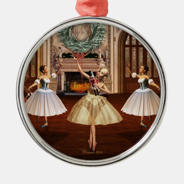 Nutcracker Dancing Ballerinas Ornaments (Front)