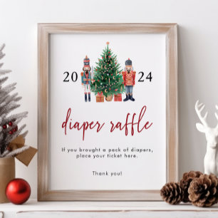 Nutcracker Diaper Raffle Sign