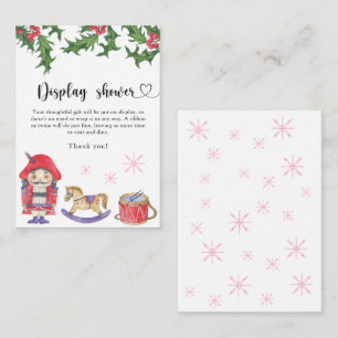 Nutcracker - display shower card