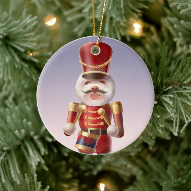 Nutcracker Dog Soldier Ceramic Tree Decoration (Tree)
