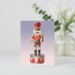 Nutcracker Dog Soldier Holiday Postcard