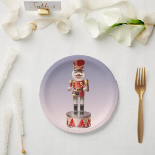 Nutcracker Dog Soldier Paper Plate