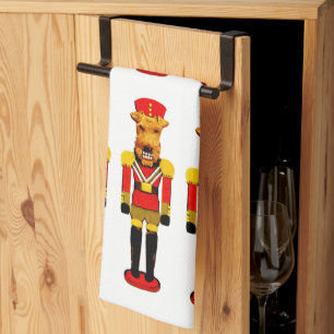 nutcracker dogs tea towel